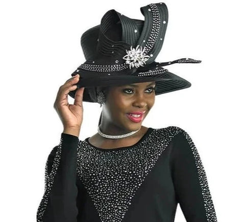 Lily & Taylor H113 black hat