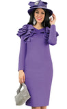 Lily & Taylor 4900 purple knit dress