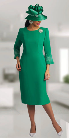 Lily & Taylor 4092 emerald green dress