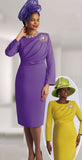 Lily & Taylor 4729 purple dress