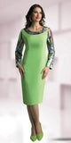 Lily & Taylor 4742 green dress