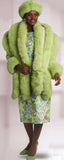 Lily & Taylor 4825 green multi dress