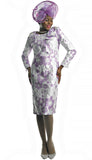 Lily & Taylor 4862 purple dress