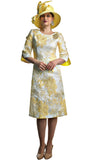 Lily & Taylor 4864 yellow dress