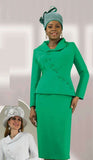 Lily & Taylor 4877 Emerald Green Skirt suit