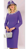 Lily & Taylor 4787 purple dress