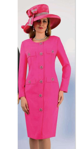 Lily & Taylor 4790 fuchsia dress