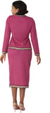 Liorah 7311 fuchsia skirt suit