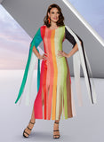 Love the Queen 17522 multi colored dress