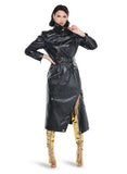 Love the Queen 17586 black faux leather dress