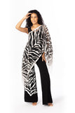 Silver Tiger palazzo Pant Suit