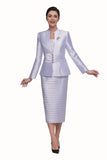 Serafina 4203 white skirt suit