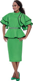 Stellar Looks 600371 emerald skirt suit