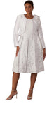 Tally Taylor 4830 white brocade jacket dress