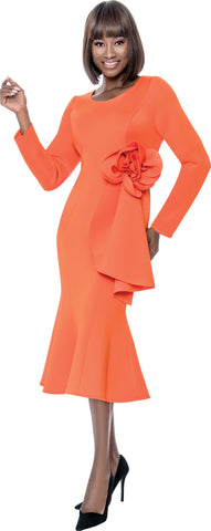 Terramina 7205 Orange mermaid dress