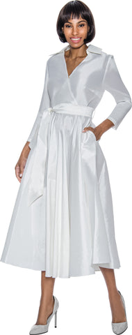 Terramina 7869 white maxi dress