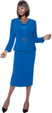 Terramina 9000 royal blue skirt suit