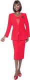 Terramina 9001 red skirt suit