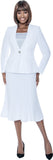 Terramina 9003 white skirt suit