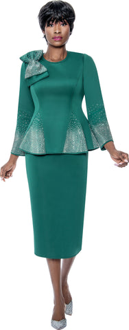 Terramina 7108 Emerald Skirt Suit