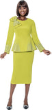 Terramina 7108 Lime Skirt Suit