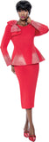 Terramina 7108 Red Skirt Suit