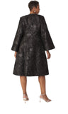 Tally Taylor 4852 black brocade jacket dress