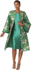 Tally Taylor 4852 emerald green jacket dress