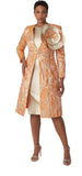 Tally Taylor 4859 orange jacket dress