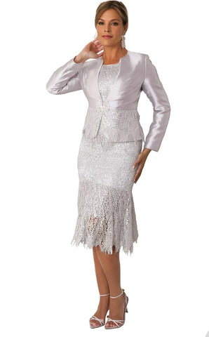 Tally Taylor 4857 silver lace dress