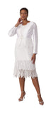 Tally Taylor 4857 white lace dress