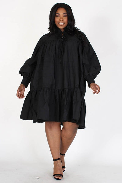 Oversized Ruffle Midi Dress – Diva's Den Fashion, LLC