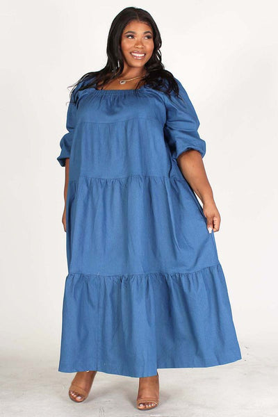 Oversized Denim Maxi Dress – Diva's Den Fashion, LLC