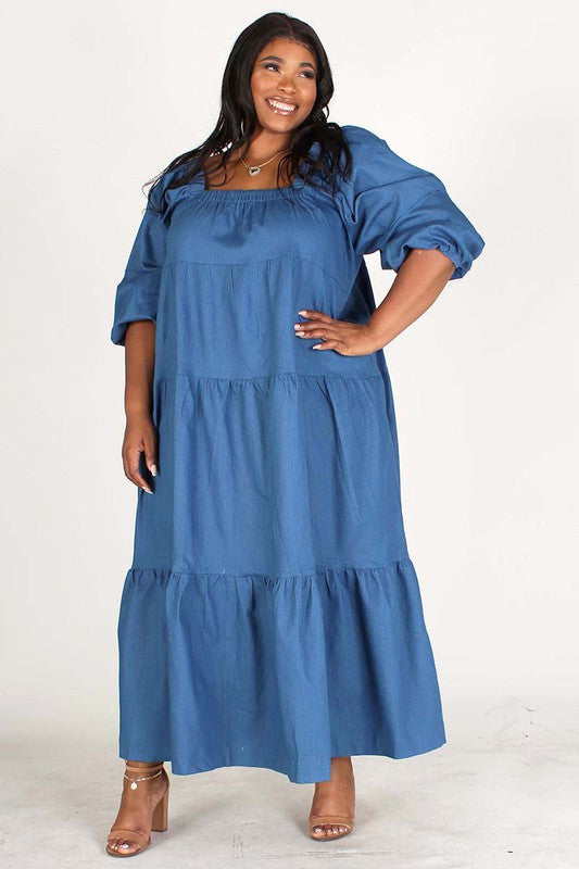 Oversized Denim Maxi Dress – Diva's Den Fashion, LLC