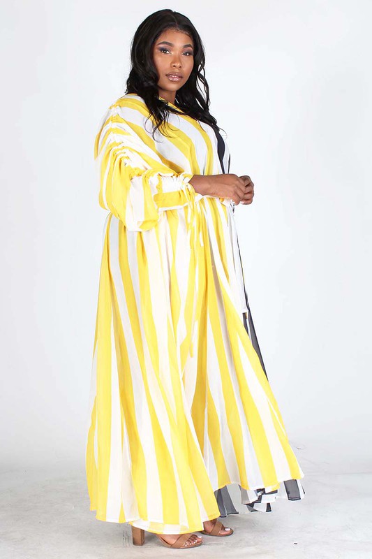 Ruched Sleeve Maxi Dress – Diva's Den Fashion, LLC