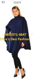 Full Size Poncho Cape Navy