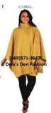 Full Size Poncho Cape camel