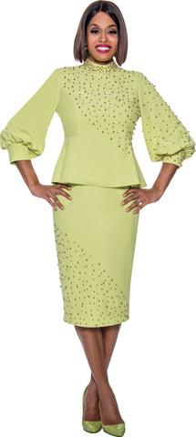 Divine Queen 2172 beaded skirt suit