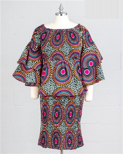 African Print Smock Skirt Suit – Diva's Den Fashion, LLC